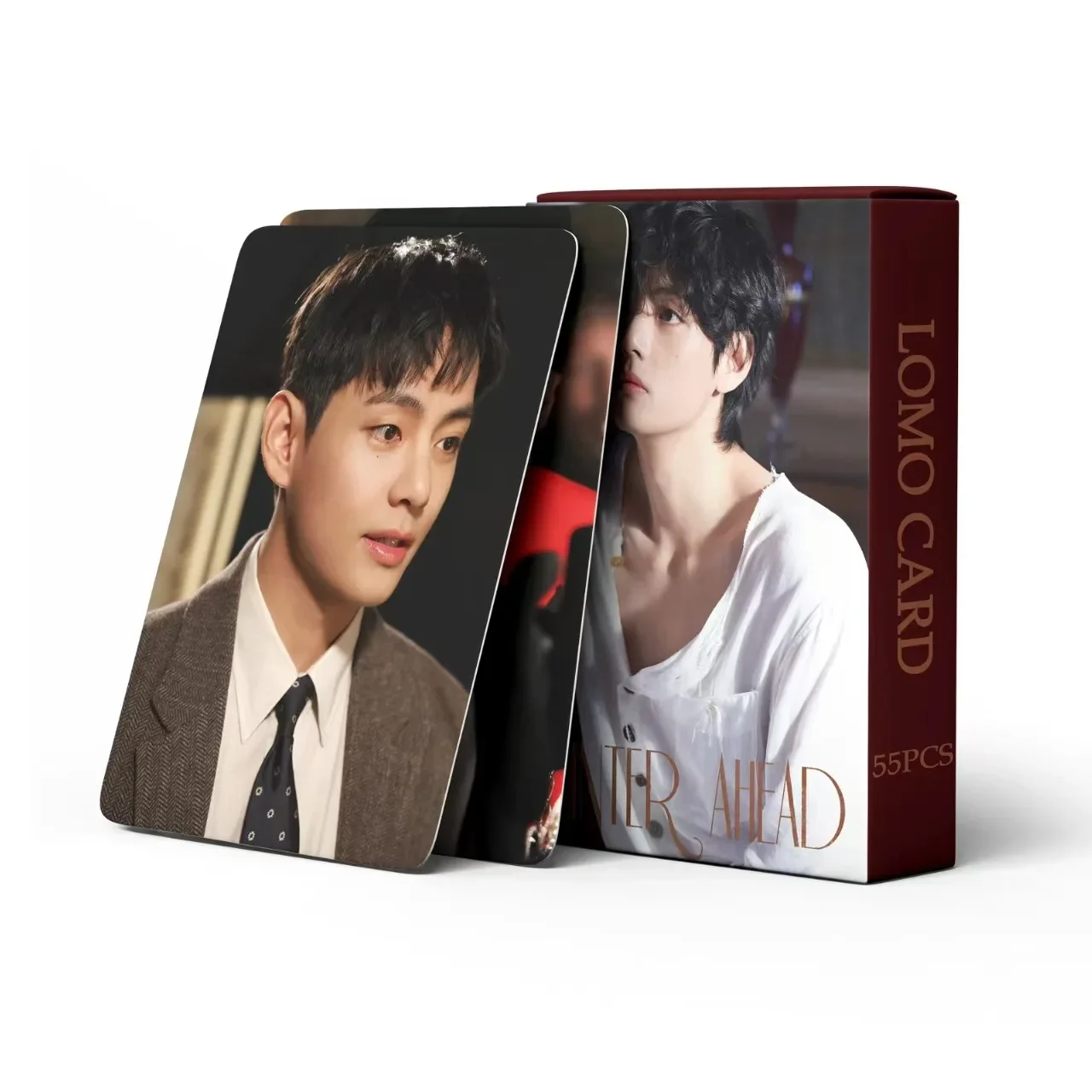 

55pcs/Set Kpop TaeHyung Solo Album WINTER AHEAD Lomo Cards Idol HD Photo Cards for Fans To Collect Cards