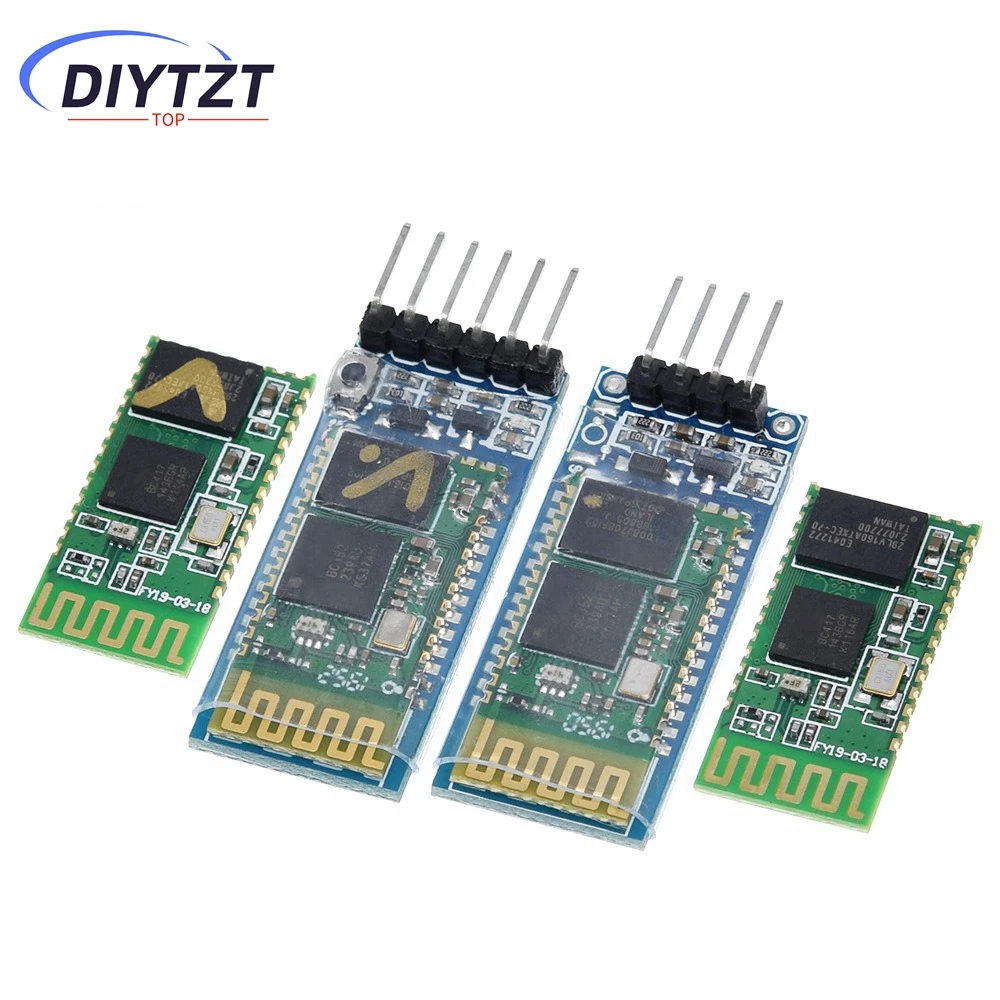 DIYTZT HC-05 HC 05 hc-06 HC 06 RF Modul Budak Transceiver Bluetooth Nirkabel RS232 / TTL ke konverter dan adaptor UART