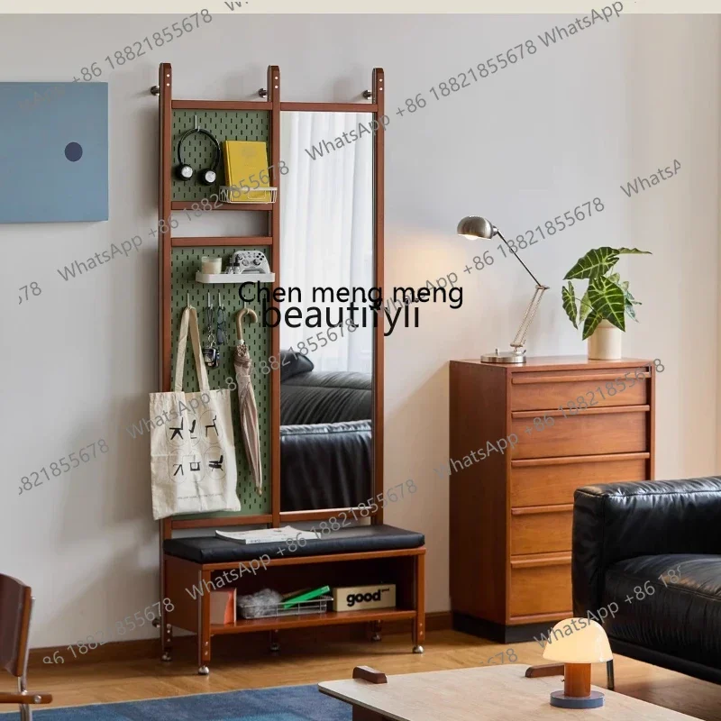 

ss1001 Shoe change stool household full-length mirror simple coat cabinet shoe door entrance cabinet