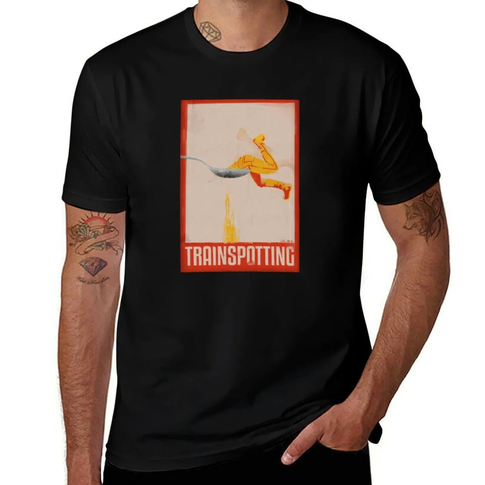 TRAINSPOTTING MOVIE FILM AESTHETIC POSTER T-Shirt Lightweight Print T-Shirt