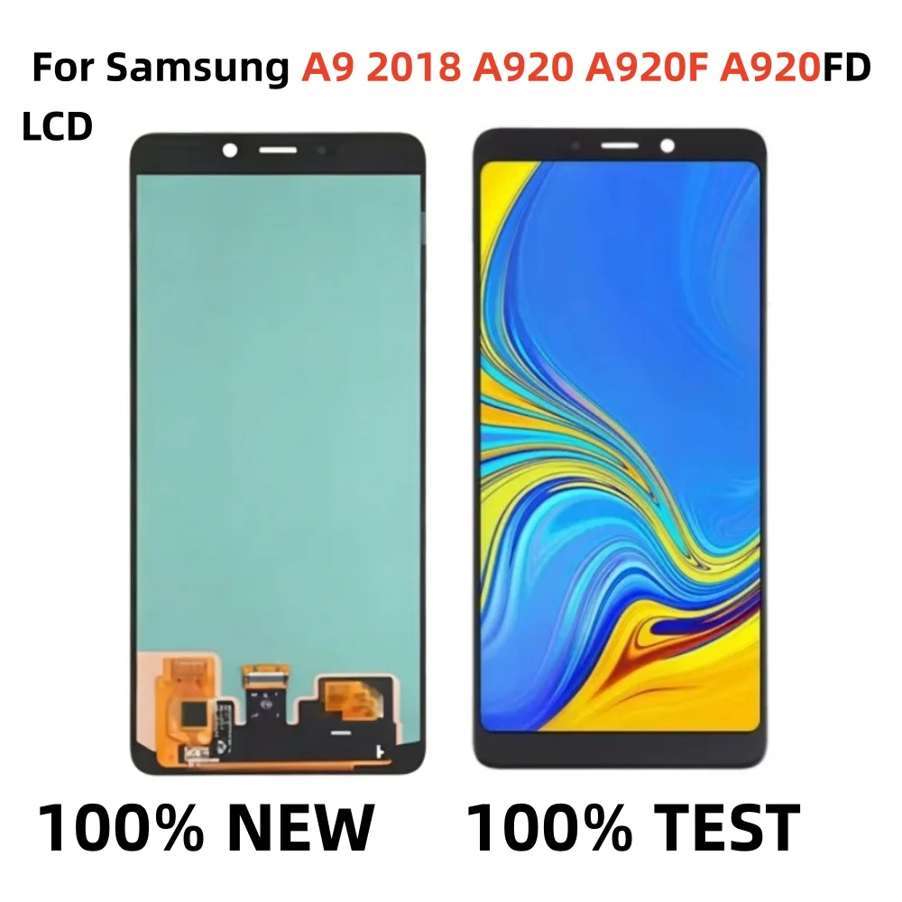 NEW OLED for Samsung Galaxy A9 LCD Display Touch Screen Digitizer for Samsung A9 A920 A920F A920N LCD with Frame Replacement