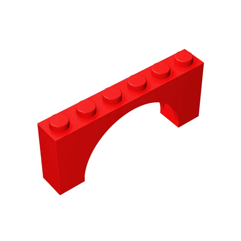 10PCS 15254 Brick Arch 1x6x2 Brick Parts Building Blocks Accessories Assemble Replaceble Changeover Particle DIY Kid Gift Toy