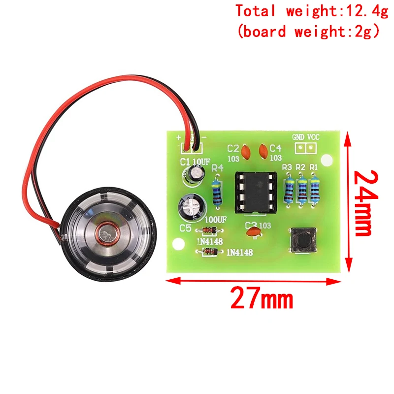 NE555 Doorbell Suite Electronic Production Doorbell Suite DIY Kit Ding dong doorbell PCB welding laboratory