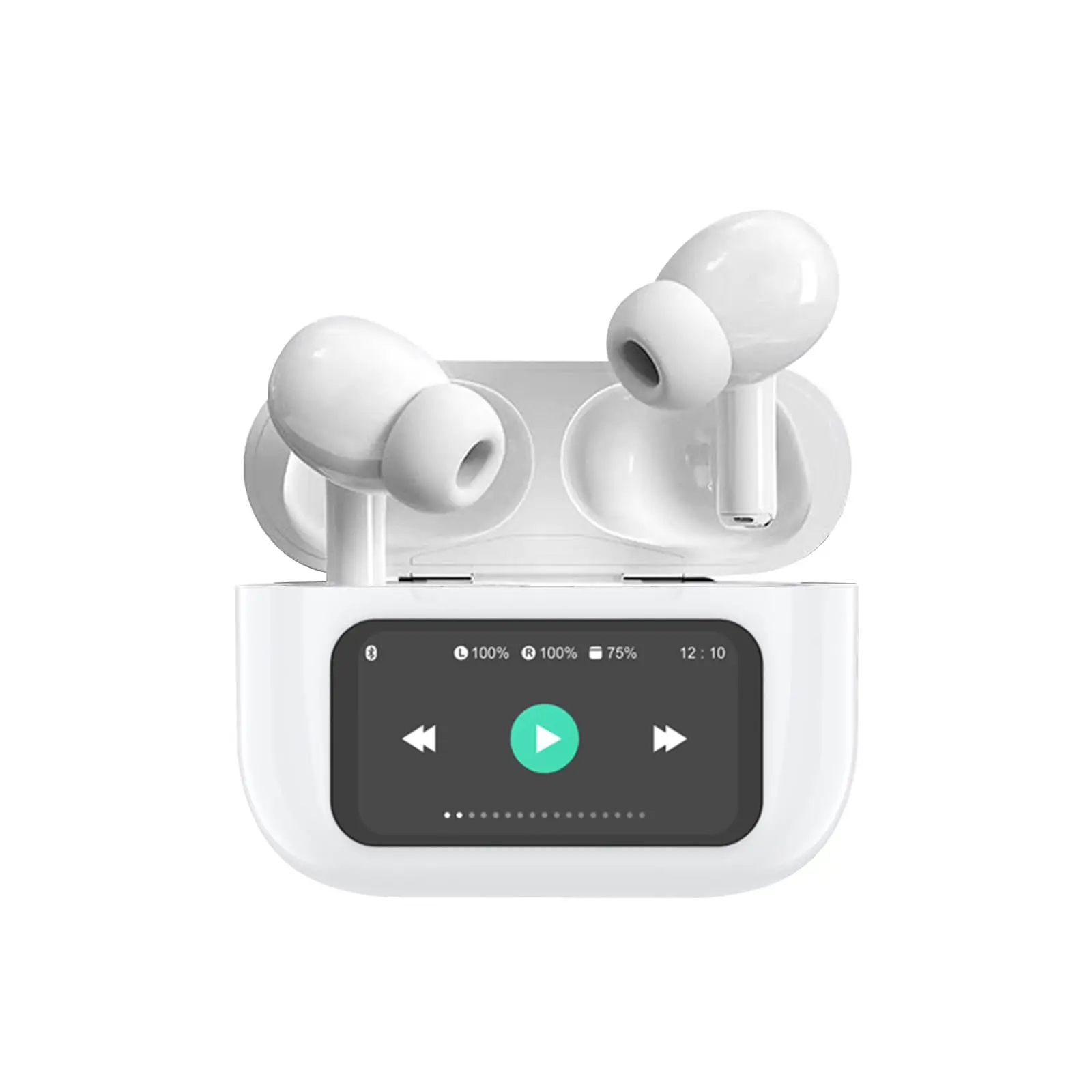 

Беспроводные наушники Bluetooth, наушники со встроенным дисплеем, стерео наушники-вкладыши с шумоподавлением, водонепроницаемые светодиодный наушники с микрофоном для iP
