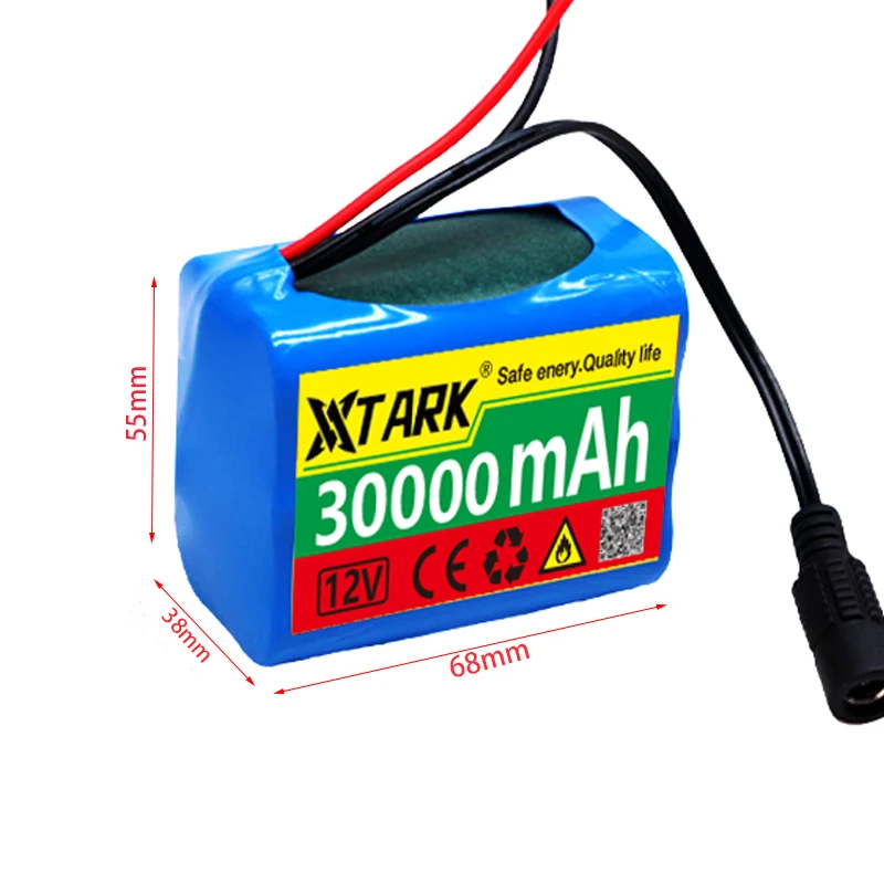 3S2P 12V 30000mah battery 18650 Li-ion 30Ah Rechargeable batteries with BMS Lithium Battery packs Protection Board +Charger