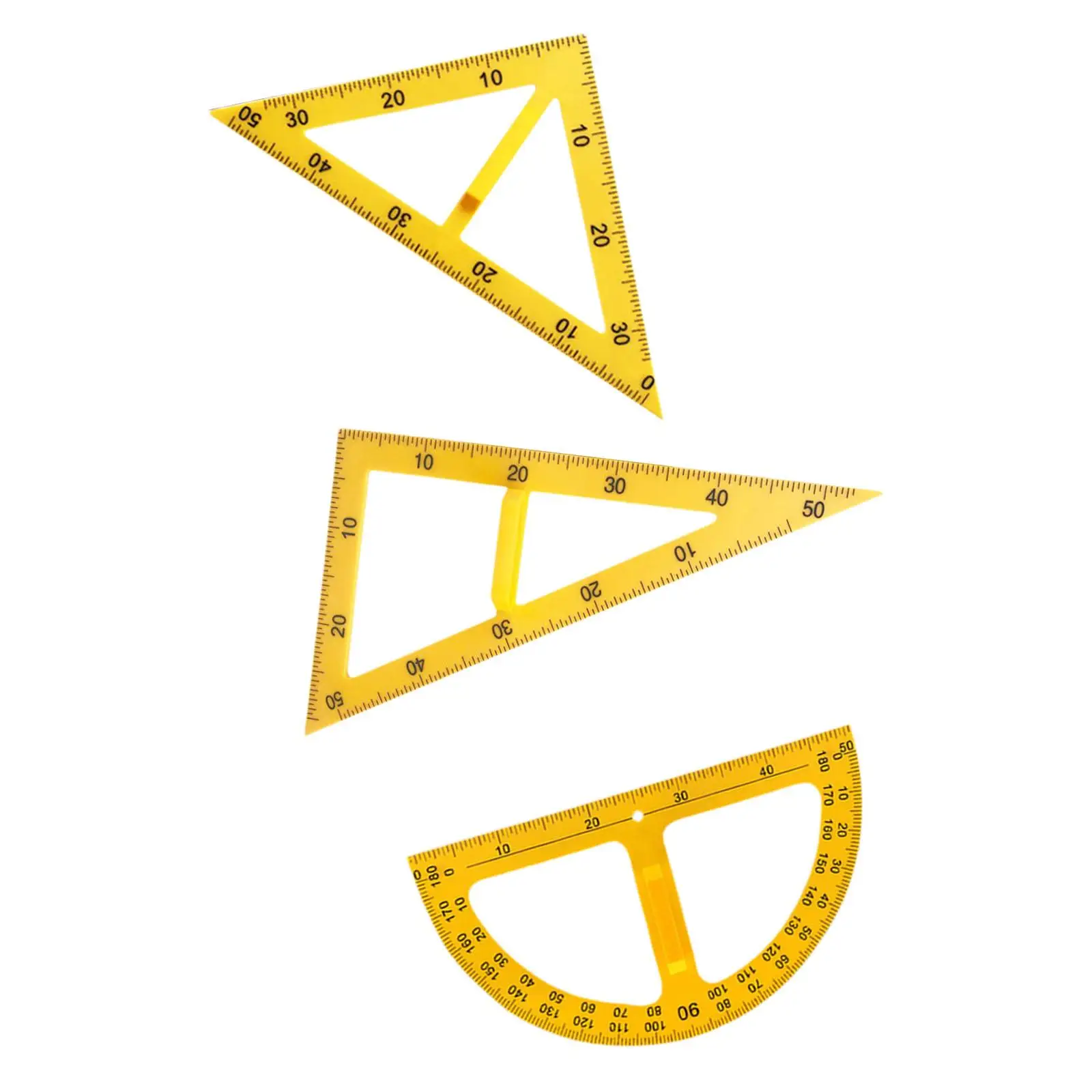 Regla de enseñanza de matemáticas grande, equipo de geometría de matemáticas, herramienta de geometría de matemáticas de dibujo grande para Pizarra de oficina de ingeniería