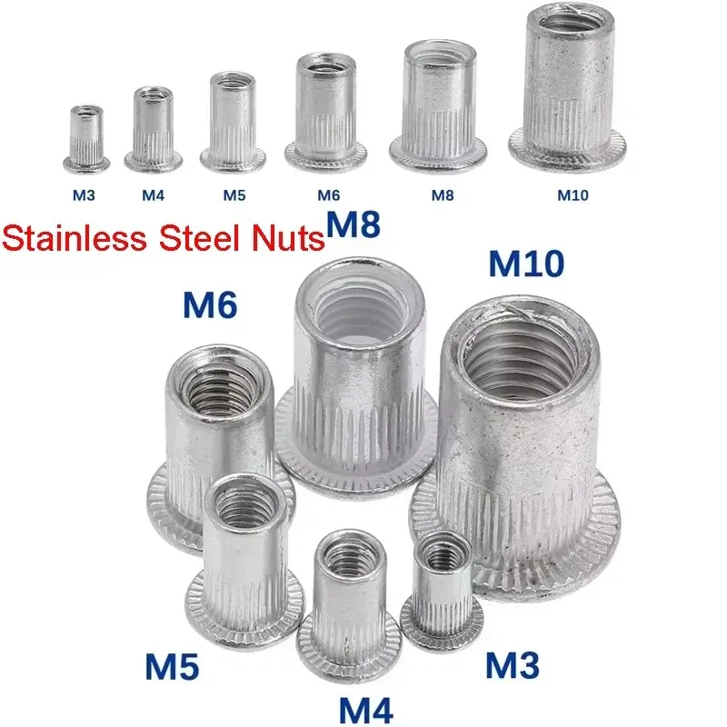 M3/4/5/6/8/10 الفولاذ المقاوم للصدأ الخيوط برشام المكسرات اليد جوزة برْشام بندقية رئيس دليل المبرشم الجوز أداة الكهربائية التثبيت محول اليد