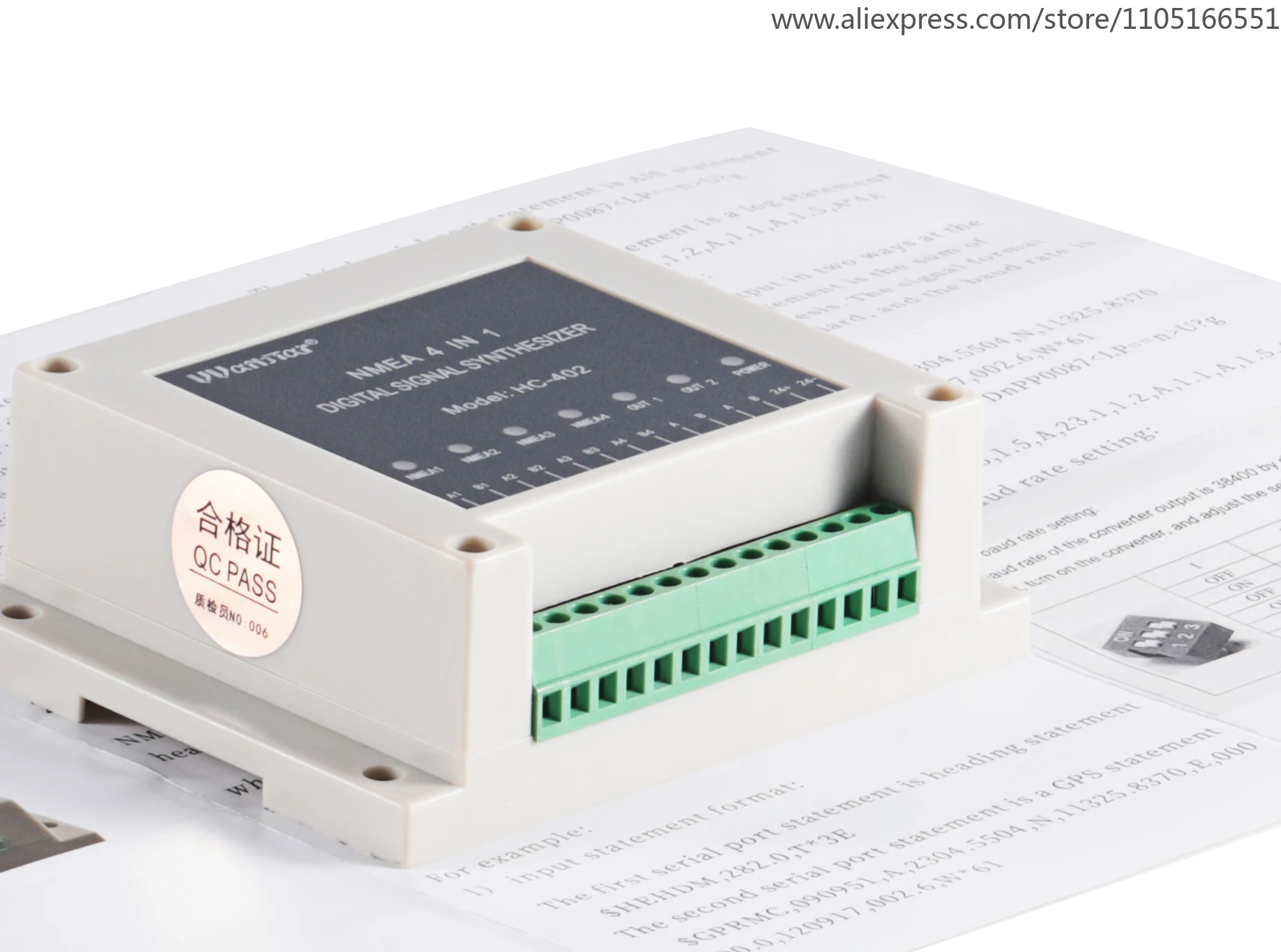 

Matsutec HC-402 NMEA Multiplexer NMEA Digital Signal Synthesizer 4 in 1, input 4 Channel NMEA0183, Output 1 Channel NMEA0183