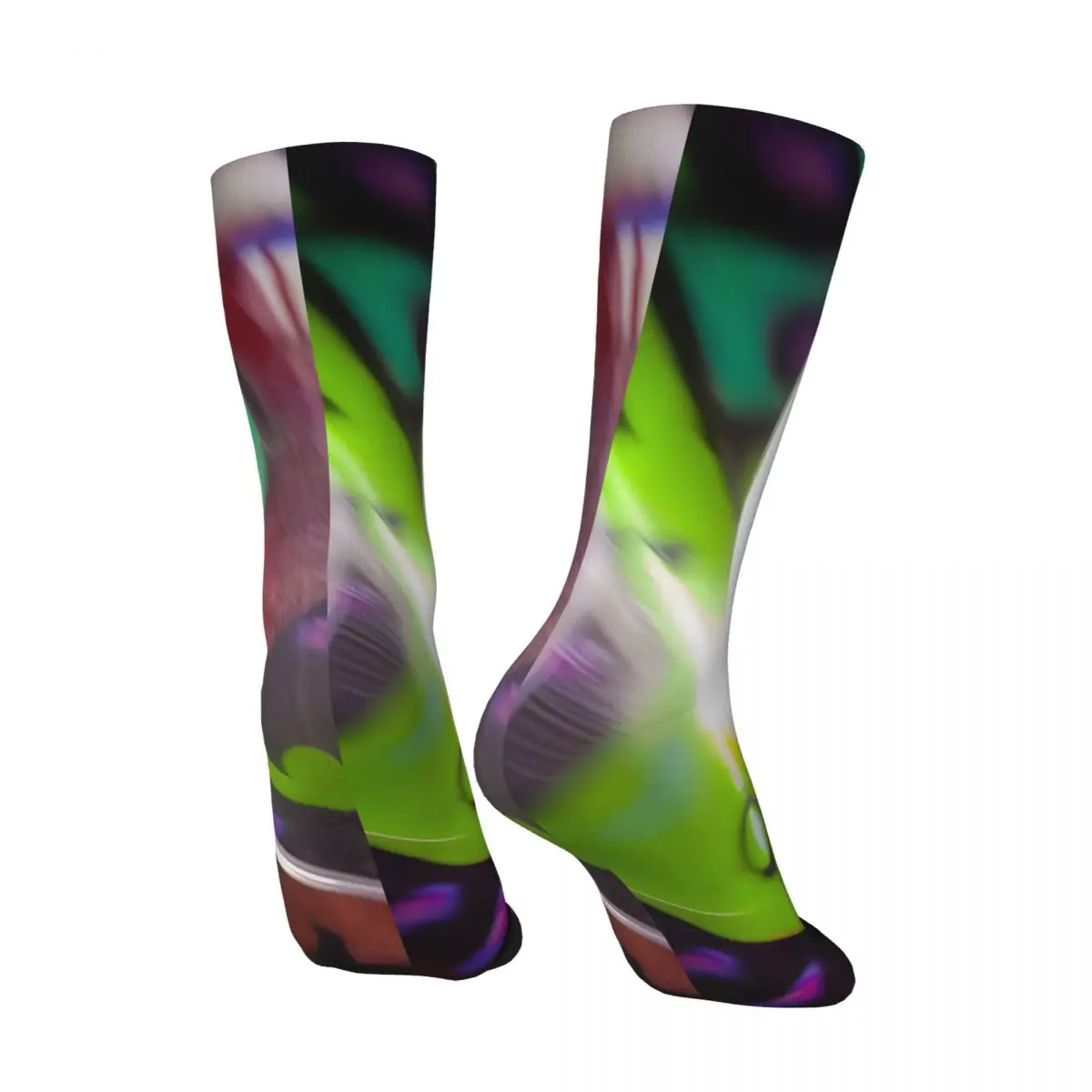 Graffiti Swirl Men's Socks Retro Harajuku Street Style Novelty Casual Crew Sock