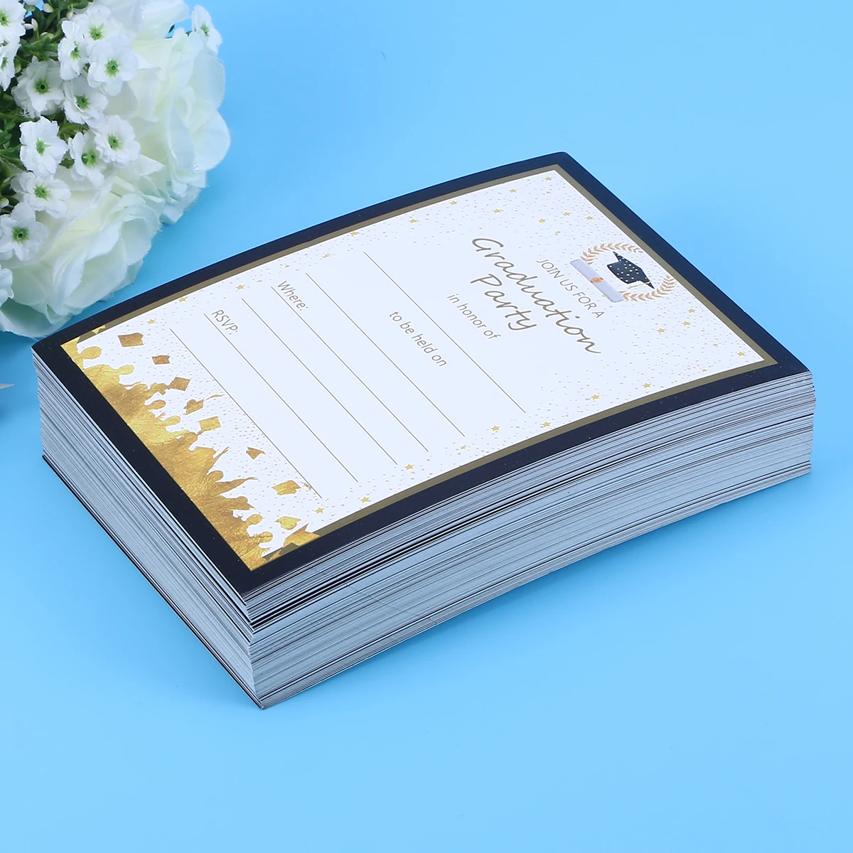 

48pcs Graduation Advice Cards Party Game Activity Invitations Decorations Commemorative Party Favors Guest Memory Cards For 2019
