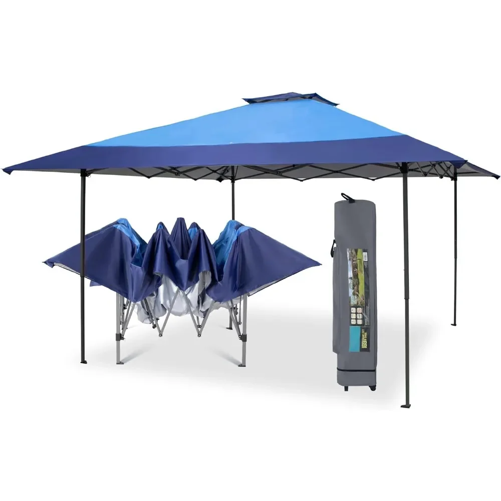 

Easy Set-up 13x13 Pop Up Canopy Gazebo Alloy Steel Instant Shelter Canopy, 13' X 13' with 169 Sq Ft of Shade Vented Roof