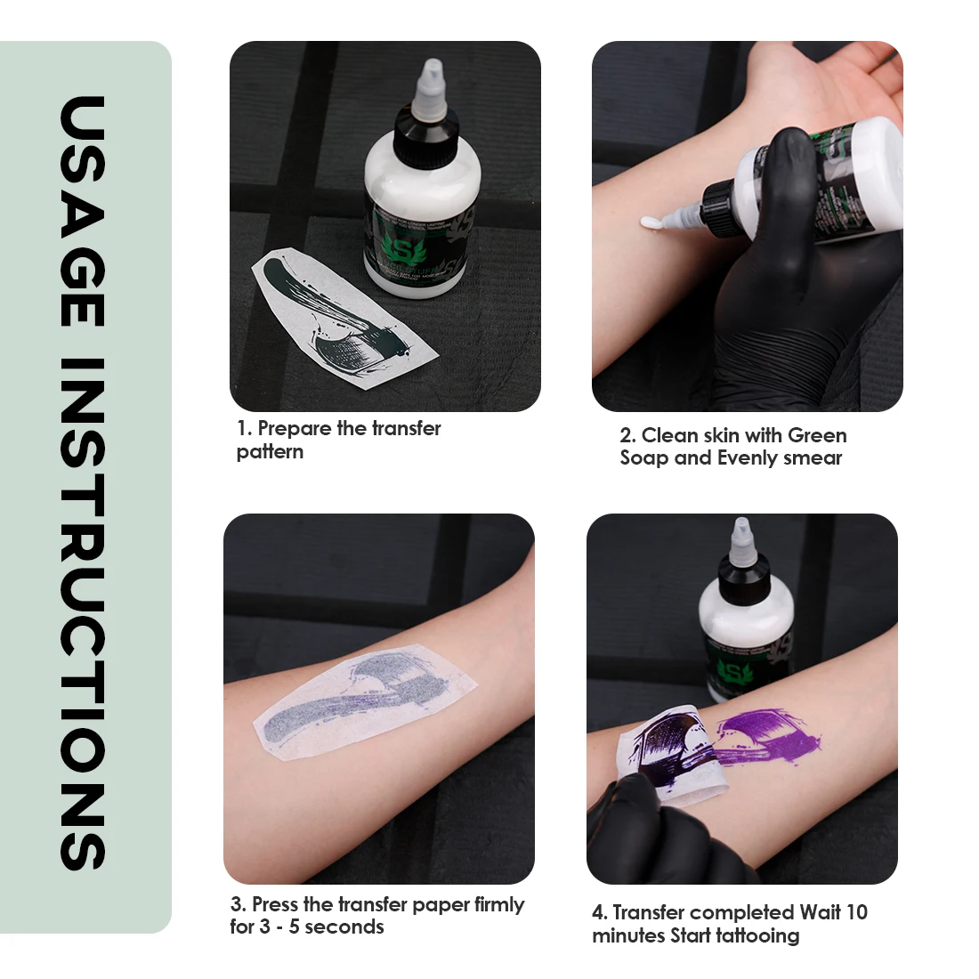 KVM 125/250ML Stensil Barang Tato Stensil Transfer Gel Mesin Fotokopi Termal Stensil Solusi Aplikasi Gel Ajaib Aksesori Tato