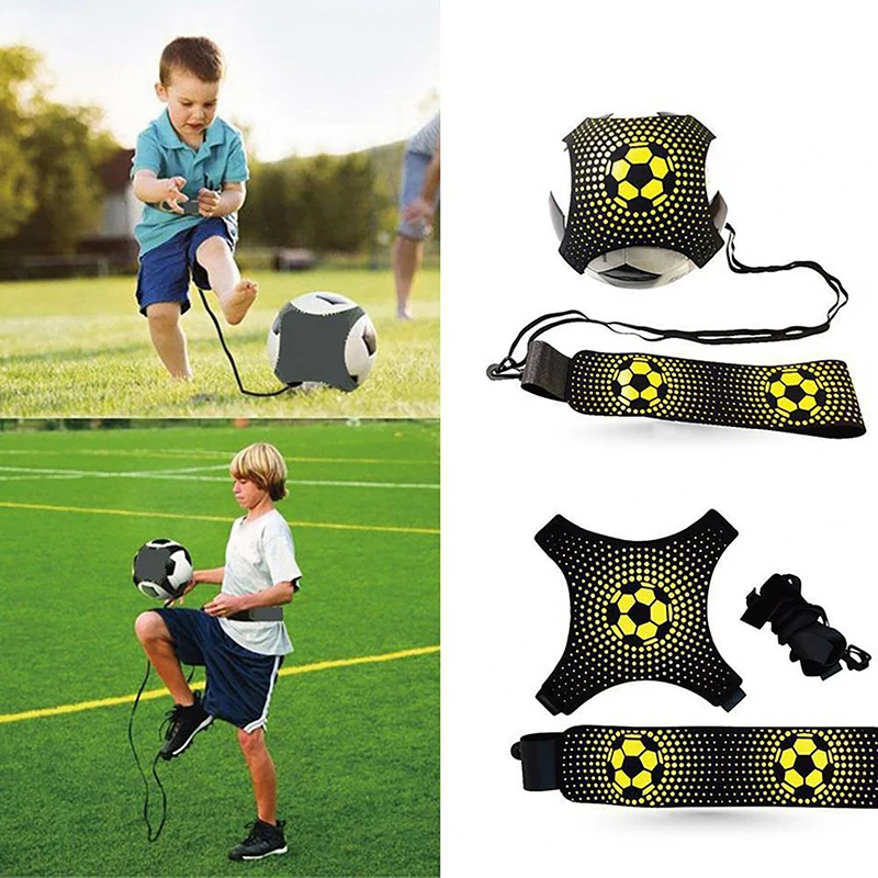 Bolsas de malabares para balón de fútbol, cinturón auxiliar de entrenamiento circular para niños, entrenador de patadas de fútbol, entrenador de