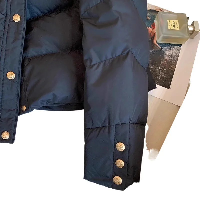 2025년 유행 가을 턴 칼라 여성용 면 재킷 다용도 루즈 레저 슬림 여성용 면 의류