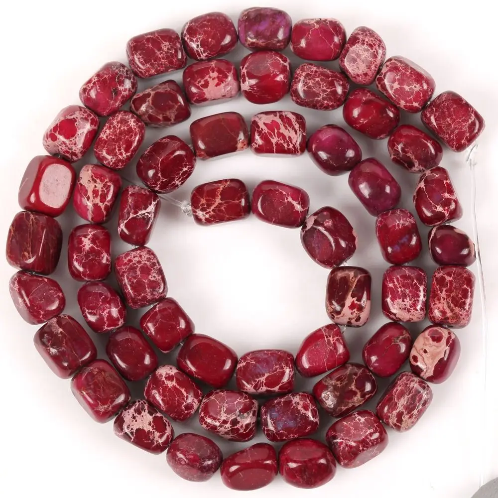 5×7mm Emperor Stone Scattered Pearls Exquisite Irregular DIY Bracelet Beads Lightweight Colorful Square Spacer Beads
