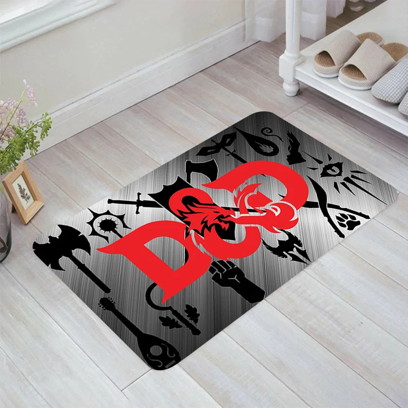 

D-Dungeons Geme D-Dragons Floor Mat Living Room Carpet Entrance of House Balcony Rugs Carpets Home Kitchen Rug Foot Doormat Door