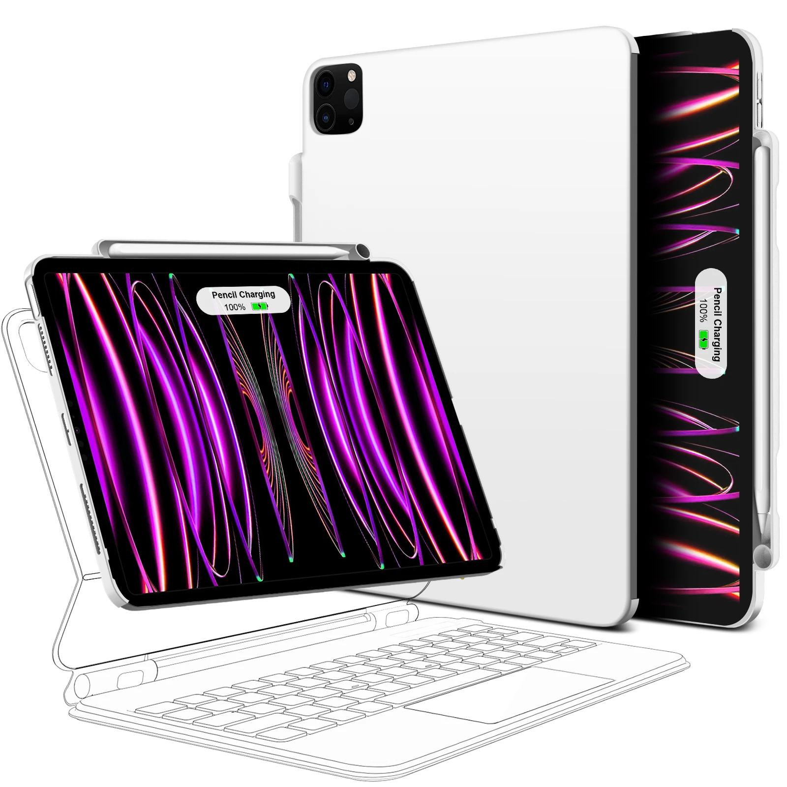 GOOJODOQ 磁気ケース iPad Pro 11 13 2024 M4 Air 6 Air 4/5 iPad Pro