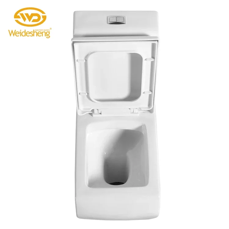 Hot selling square toilet commode pressure assisted gravity flush toilet