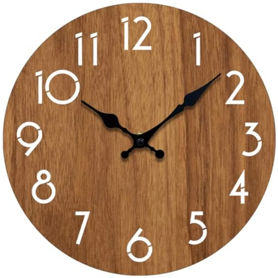 

Wall Clock, Modern Wall Clocks Battery Operated, Silent Non Tickg Clock Decorative for Livg Room, Office, Home, School