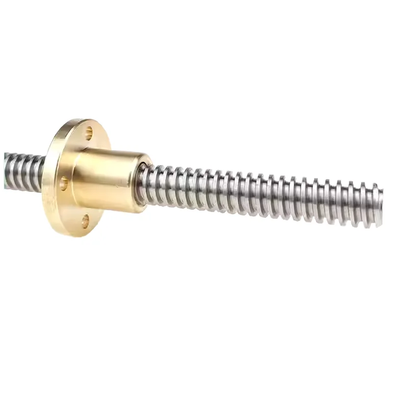 T8 Lead Screw THSL-300-8D Trapezoidal Rod T8 CNC 3D Printer Lead Screw Thread 8mm Lead1mm Length100-1000mm with Brass Nut