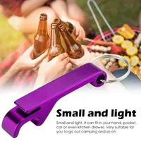 Creative Portable Multi-functional Aluminum Alloy Beer Keychain Bottle Opener Kitchen Bottle Opener Tool
