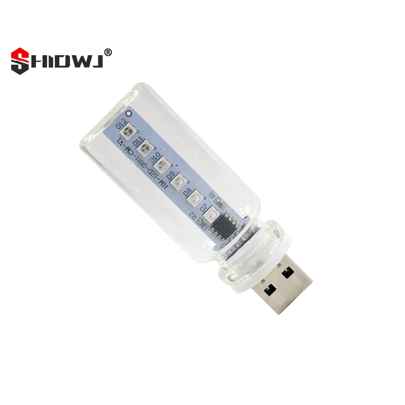 

1Pcs Car USB Night Light Touch Control Dimmable LED Filament Lamp USB Plug And Play Decorative Atmosphere Light For Car Bedroom