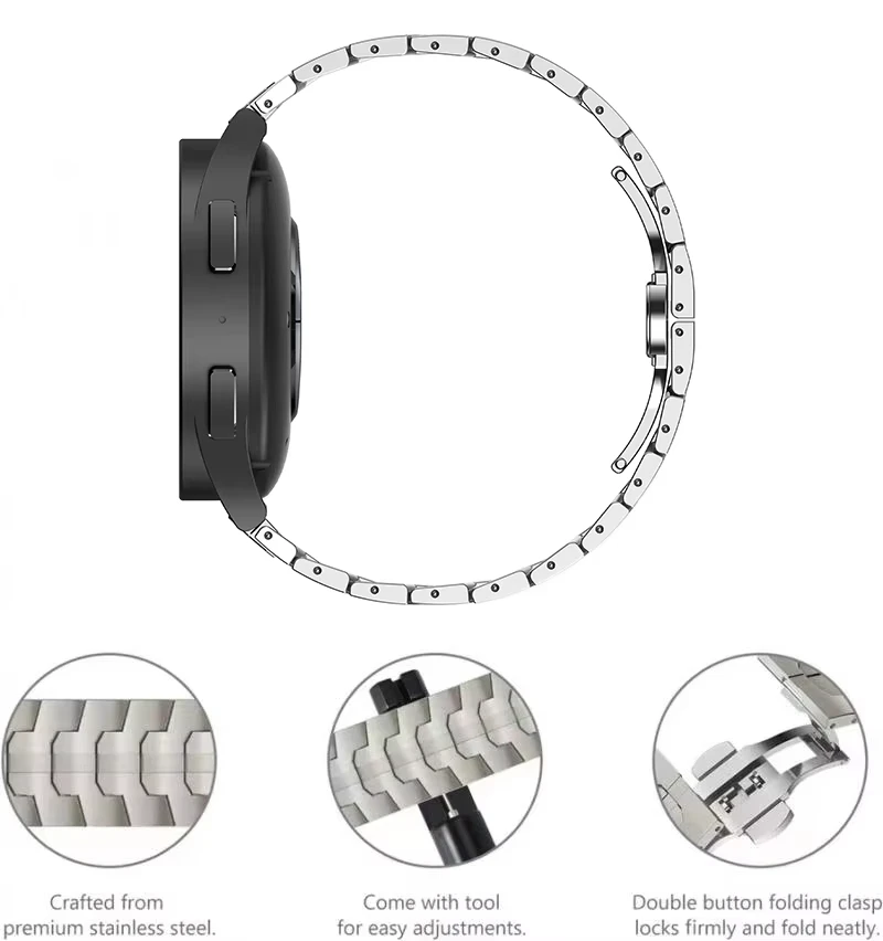 Edelstahlarmband für Huawei Watch GT 6 Pro GT6 GT5 GT4 GT3 46 mm Luxus-Metallband Correa für Huawei Watch 5 4 3Pro Armband – Detail 6