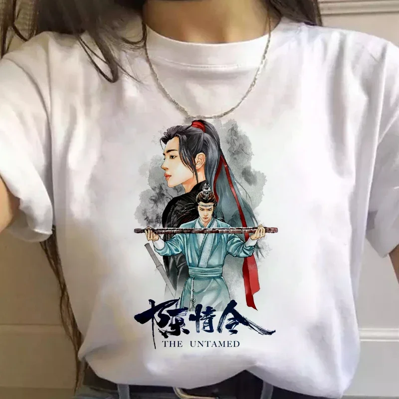 Women's T-shirt Printed Clothing Film Chinese Animation Magic Master Men and Women Can Be Pure Cotton Top Tshirt