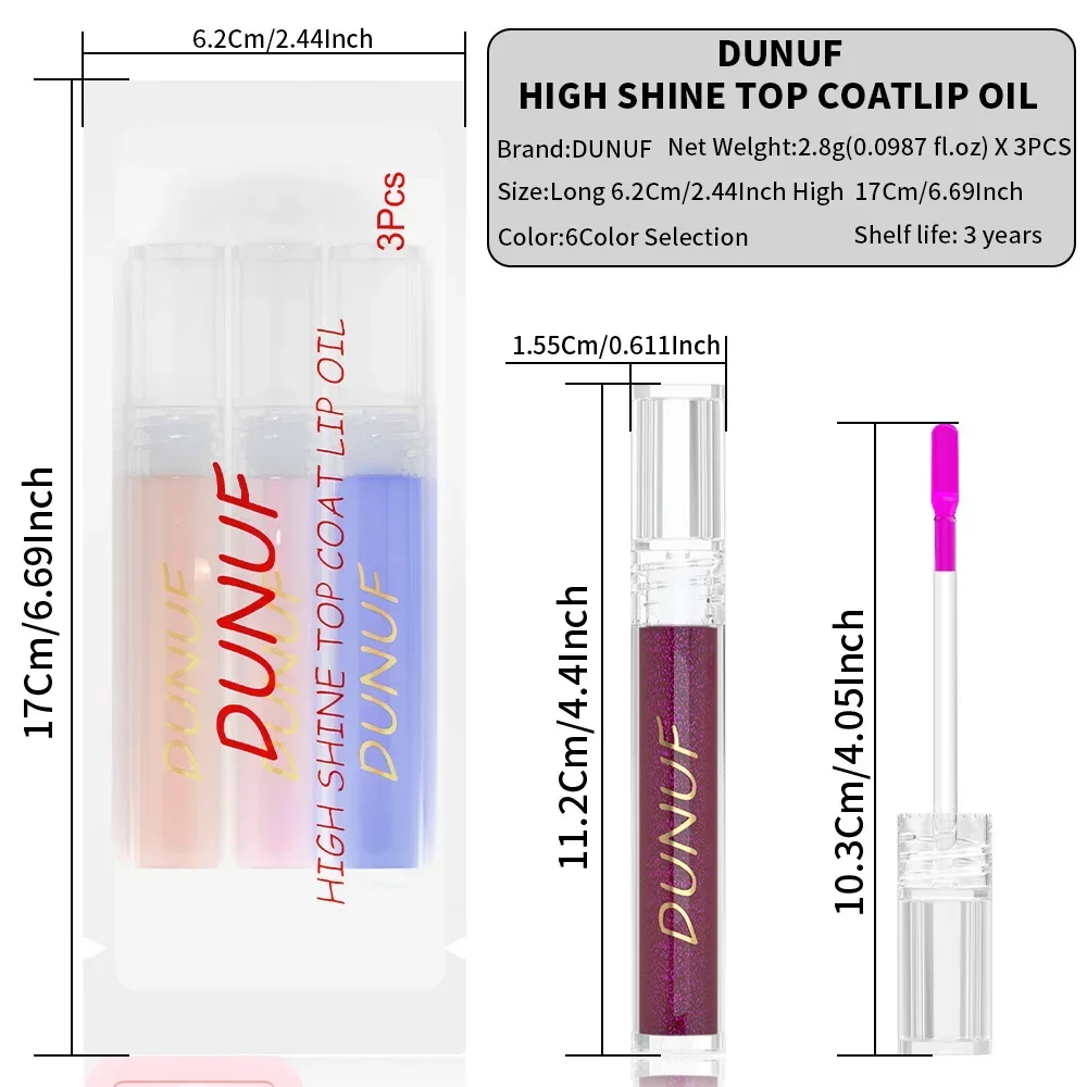 DUNUF New 3 Color/Set Magic Waterproof Colour-Changing Lipstick Lip Balm Beauty Accessories Prevent Lipstick Fruity Smell Lips