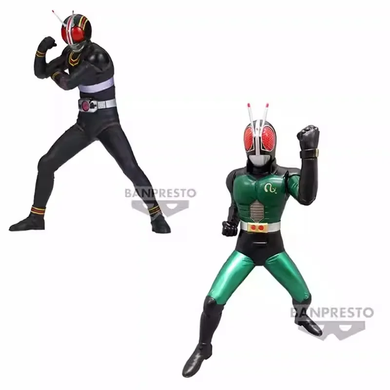 Bandai Original Hero's Brave Statue Figure Kamen Rider Black RX Anime Figure Toys For Boys Girls Kids Children Birthday Gifts