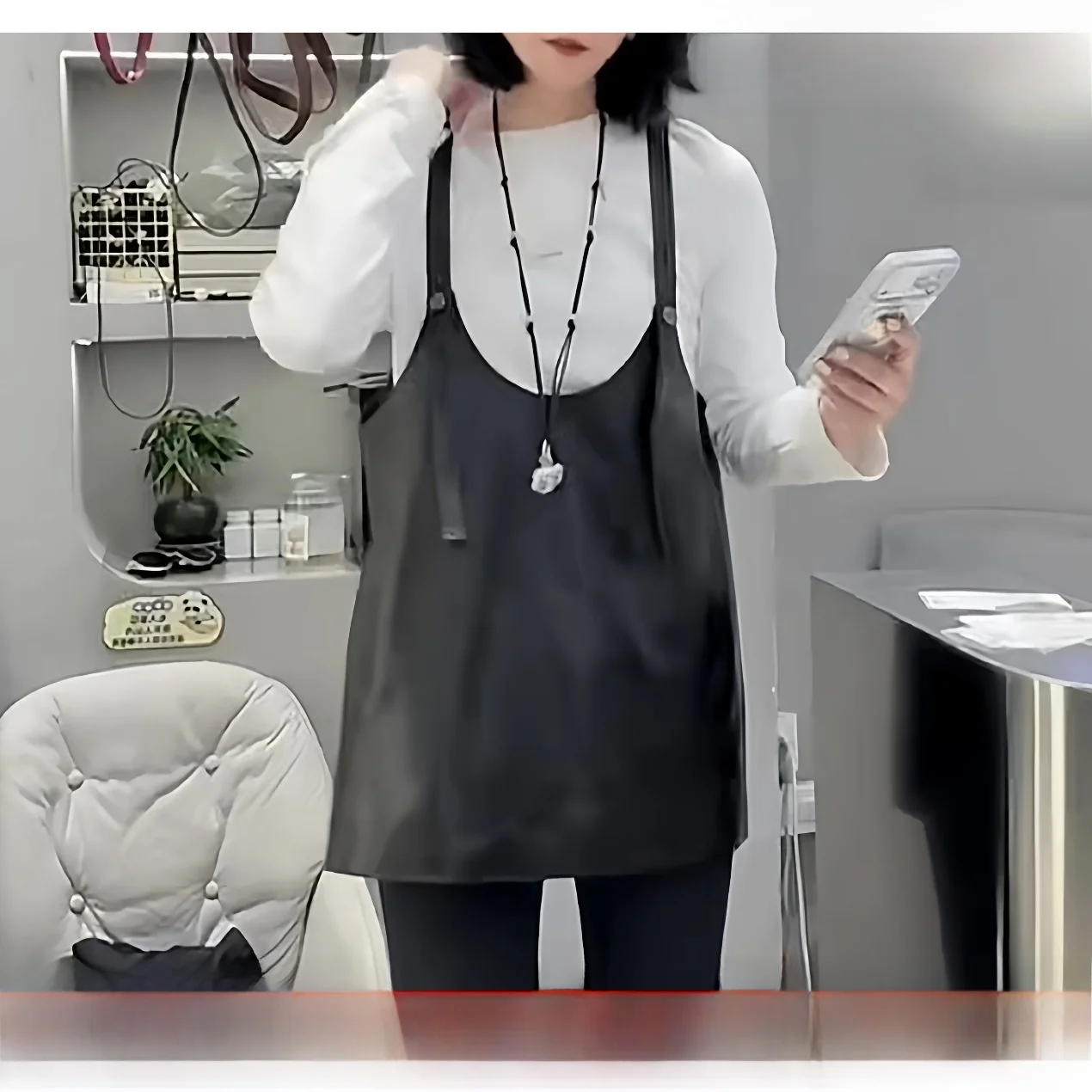 กระโปรงหนังแท้ทรงหลวม สไตล์สลิมมิ่ง สำหรับผู้หญิง คอลเลคชั่นฤดูใบไม้ผลิ 2026 แฟชั่นล่าสุดต้นฤดูใบไม้ผลิ