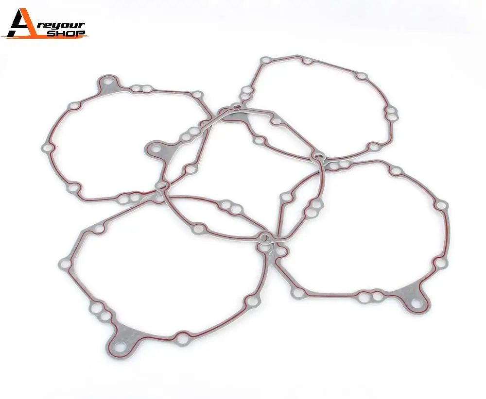 Areyourshop for Honda CBR1000RR Fireblade 2004-2007 CB100R CB 100R 2011-2016 5PCS Generator Stator Engine Cover Gasket CRANKCASE