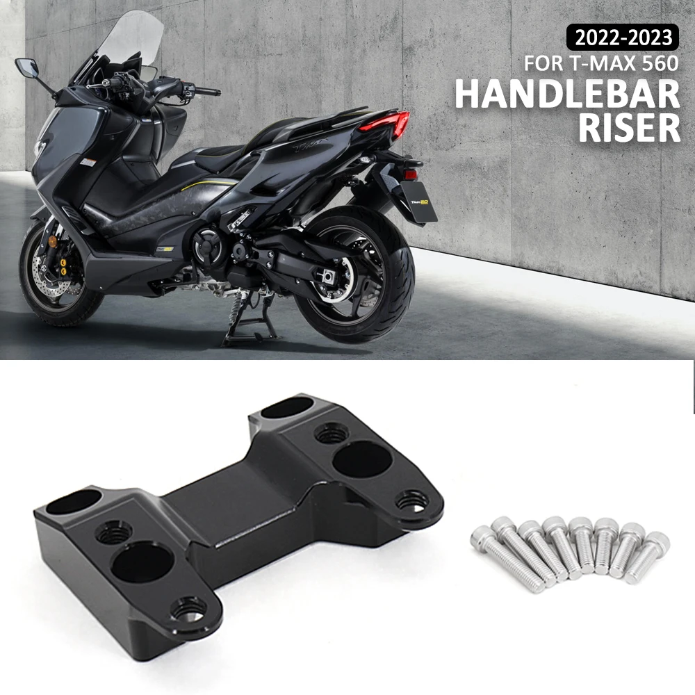 Handlebar Risers Up 20mm Motorcycle Clamp Mount Handle Bar Riser Move Back For YAMAHA TMAX T-MAX 560 T-MAX560 TMAX560 2022 2023