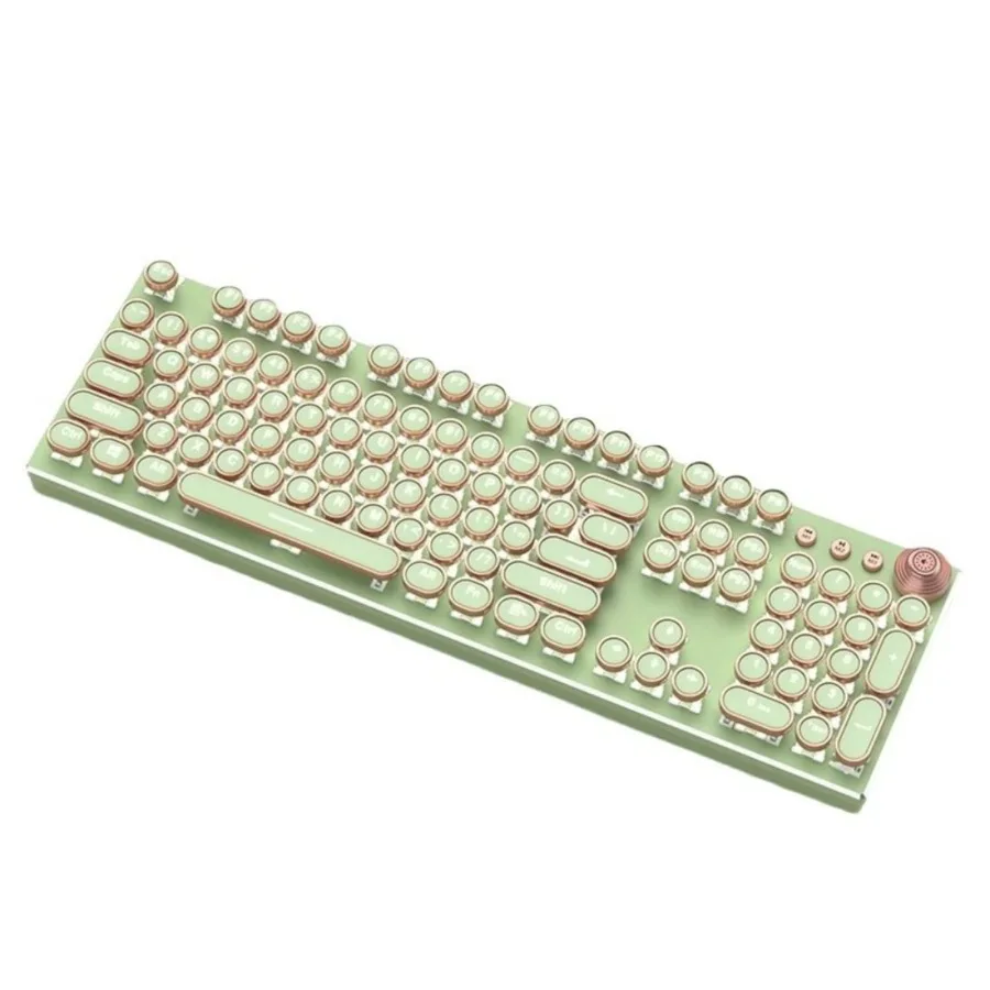 Gaming Keyboard, Flexible, Wired Wireless, Gaming Keyboards, Single Piece, with 1*46 x 15 x 5 cm/ 0.9 kg, Green, New, 1 Count