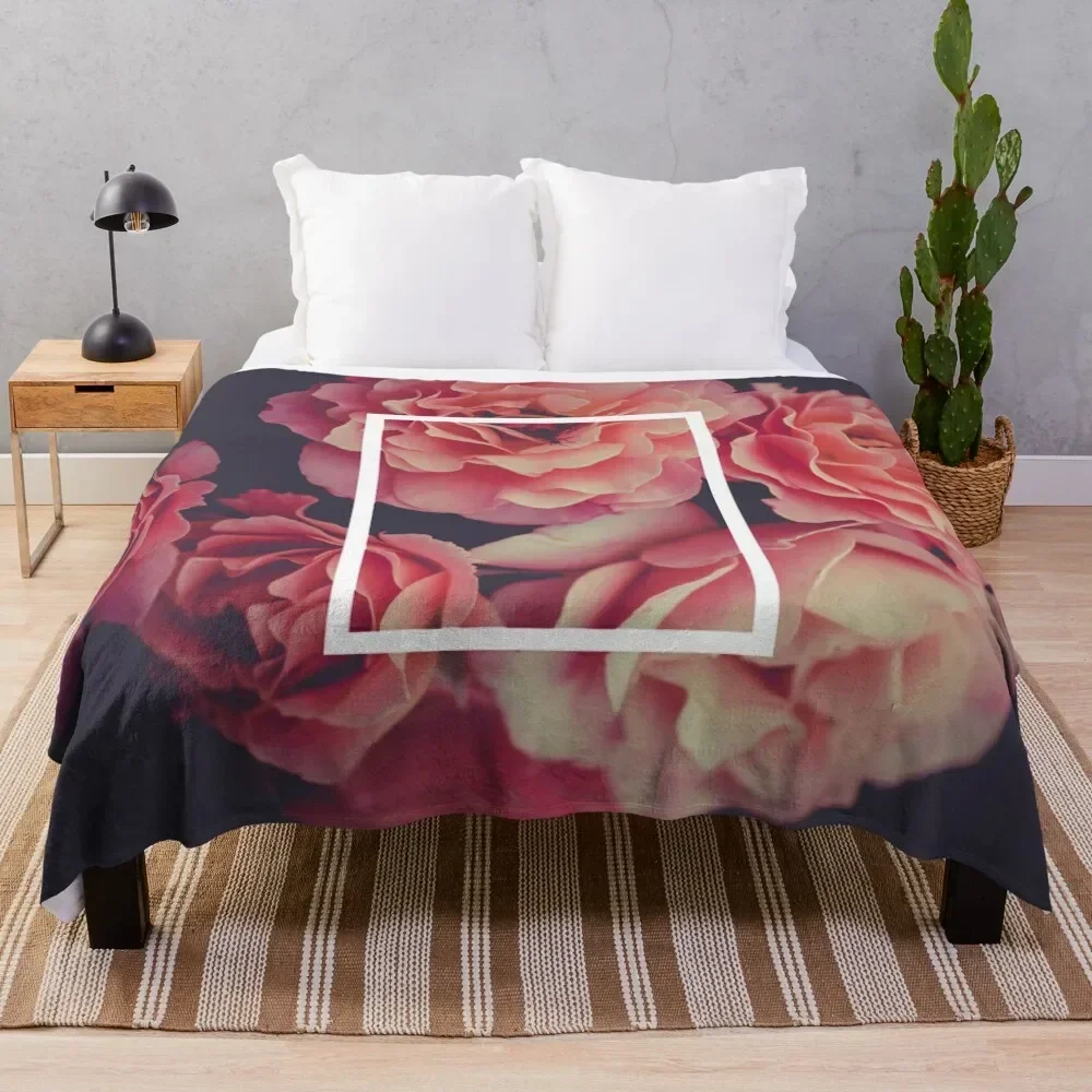 The 1975 Floral Rectangle Throw Blanket For Sofa Thin Sofa Bed linens Luxury Thicken Blankets