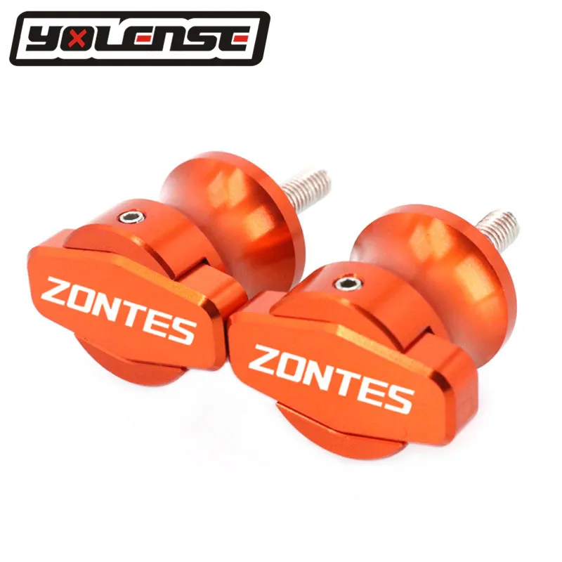 For Zontes Shengshi ZT310X 310T 310V ZT310R G1 125 ZT125 ZT125U Motorcycle Frame Stands M8 Screws sliders Swingarm Spools Slider