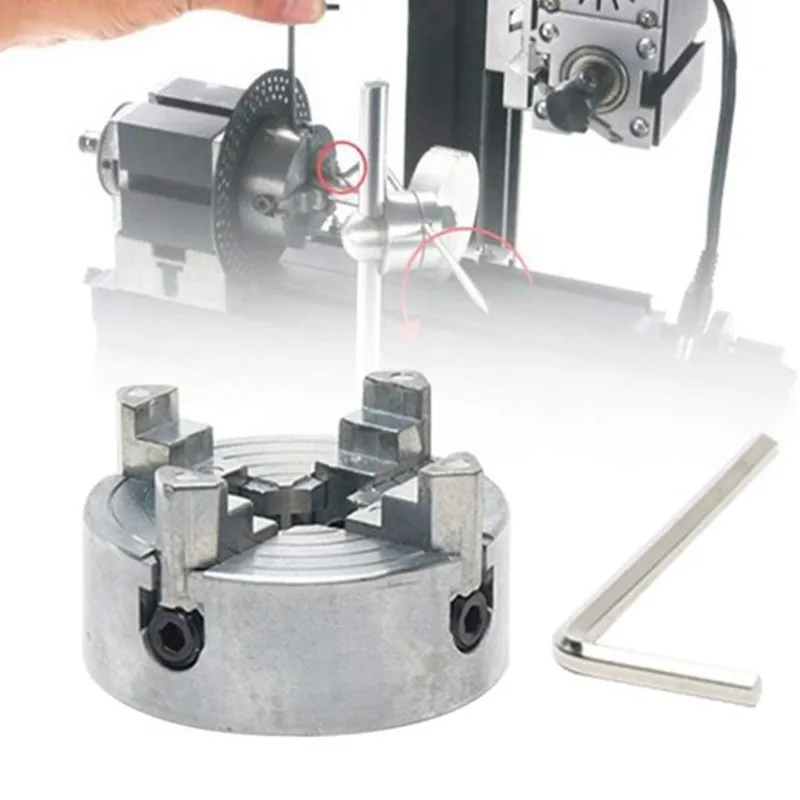 

Hot Sale-For Solid And Hollow Materials Compatible-3-Jaw And 4-Jaw Chuck With Connecting Rod Options