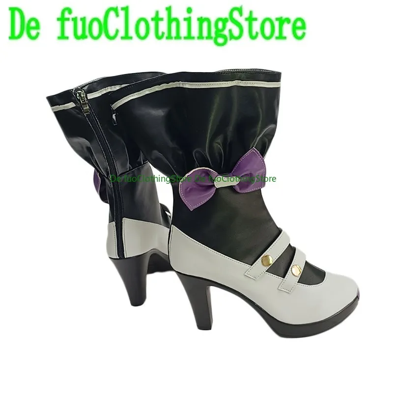 

Fuo Одежда Аниме Косплей Обувь Аниме Обувь Синий Архив Белый Zhou Zi COS Обувь Вечеринка Хэллоуин