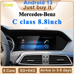 STWEI Fabriek Prijs 8.8 inch Android AUTO Auto Multimedia Speler Voor Mercedes Benz C Klasse 11-15 W204 S204 Intelligent Systeem