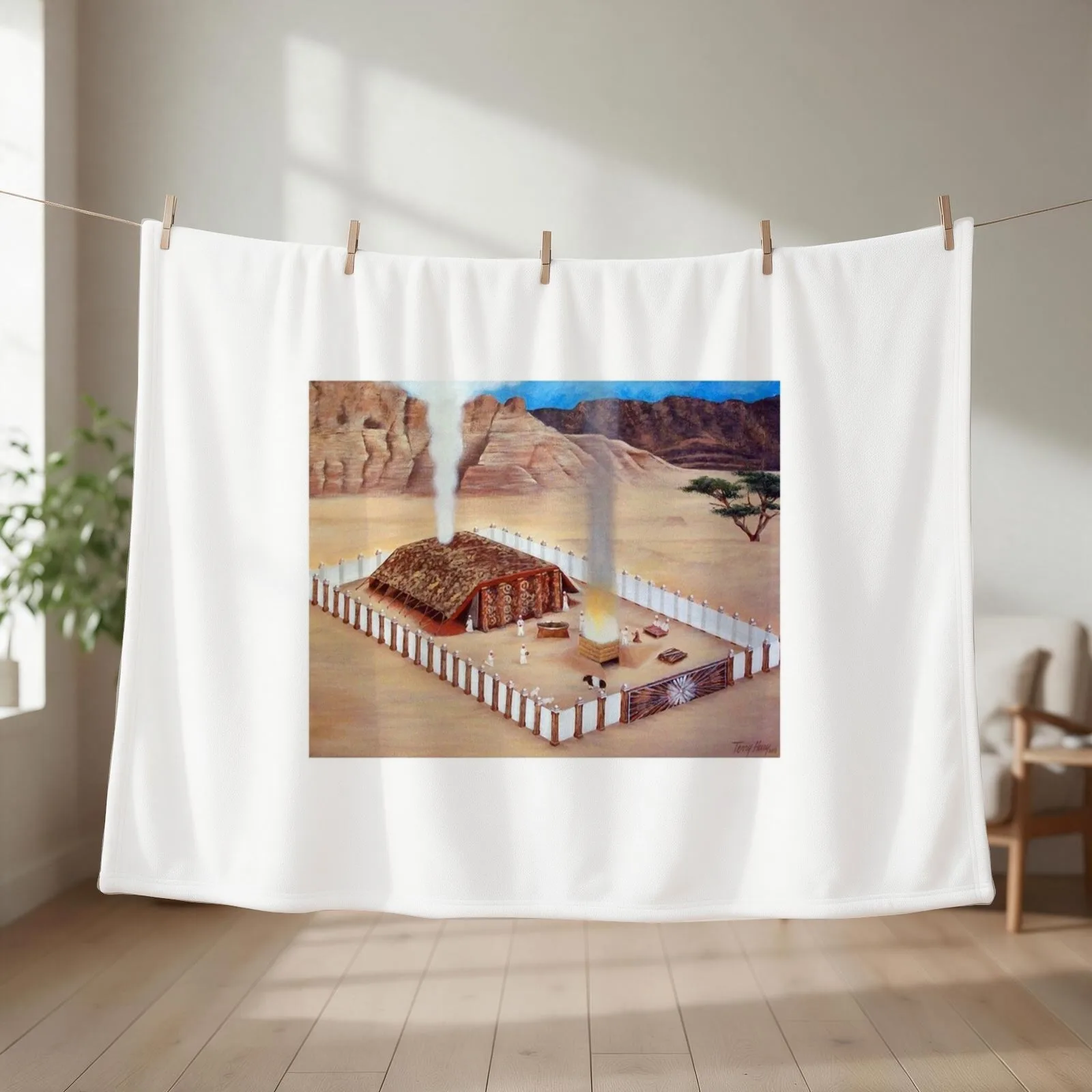 New Tabernacle in the Wilderness Throw Blanket couch cozy soft plush fuzzy picnic outdoor blanket