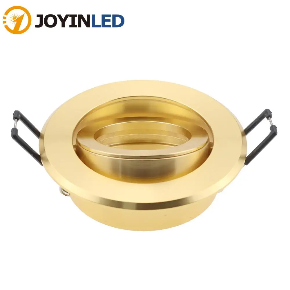 New Round White Nickel Golden GU10/MR16 Spot Light Led Down light Frame Kits Recessed Led Down light Fixture With Cutout 65mm