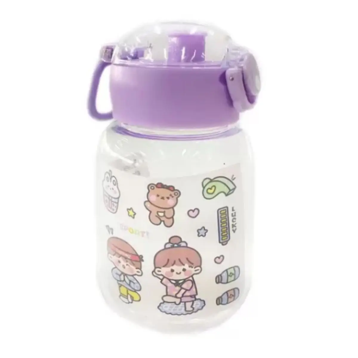 500 ML Plastic Squeeze Bottle With Safety Lock and Alsa Cute Lilas Star