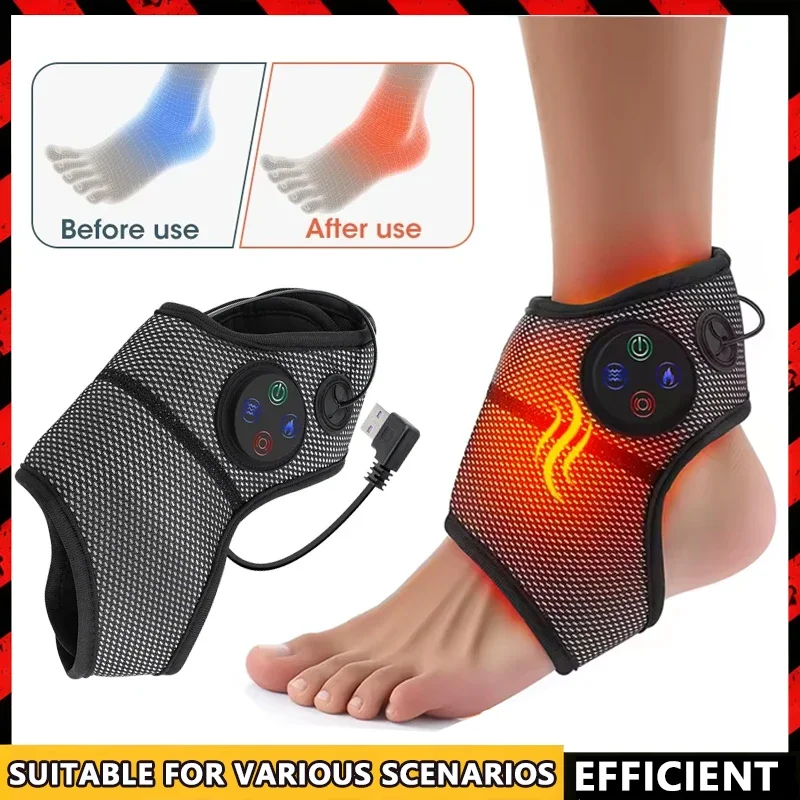 

Электрический массажер для стоп и голеней с вибрацией, горячим компрессом, умным воздушным давлением, многофункциональный бандаж для расслабления и терапии