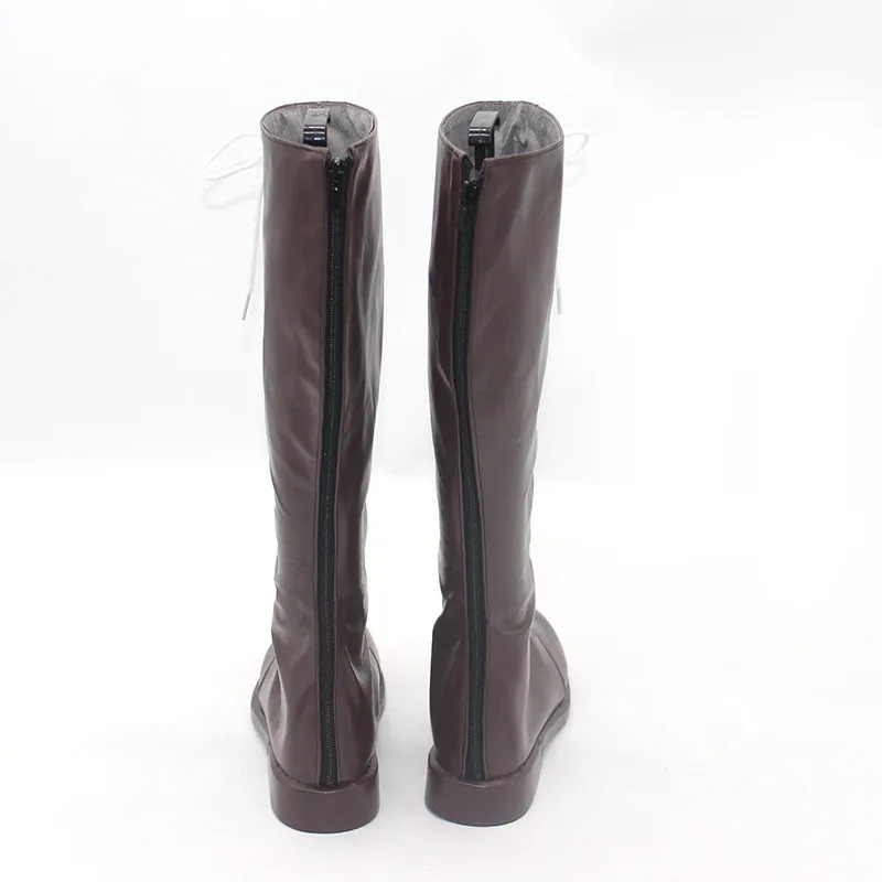Anime Frieren's Friend Stark Cosplay Shoes Brown Boots Custom Made Men Women Halloween Carnival Party Role Play Shoes
