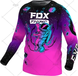 Men's cycling loose rider Jersey motorcycle DH cross country sportswear BMX MTB endurance race mountain bike breathable shirt