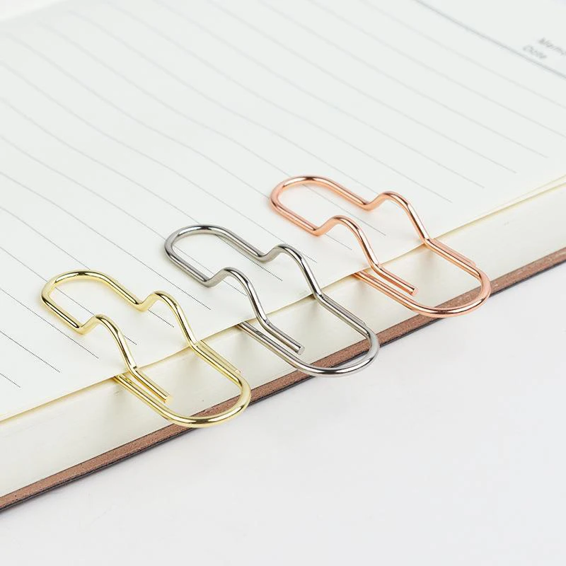 Multi-Purpose Paper Clips Paper Fix Clips Pen Holder Clips Notebook Pen Holder Book Pin For Notebook Journal Document Clips