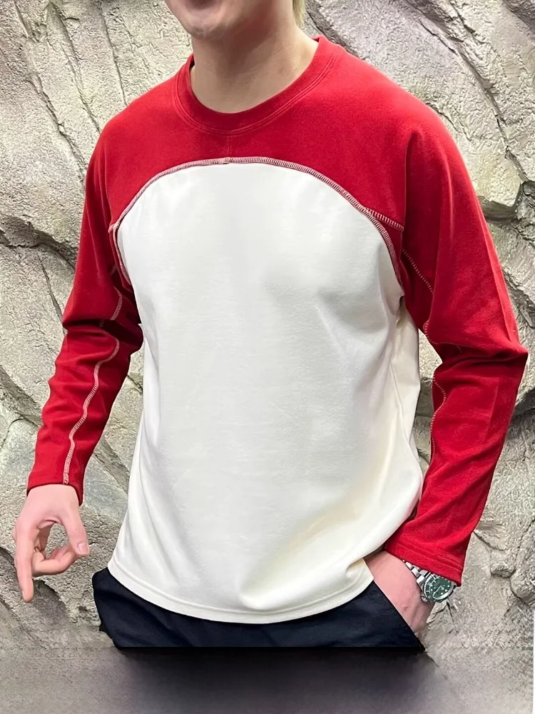 

Теплая парная круглая футболка Ne Base irt 3D Cut, осень-зима, повседневная термофутболка из полиэфирного волокна с длинным светом