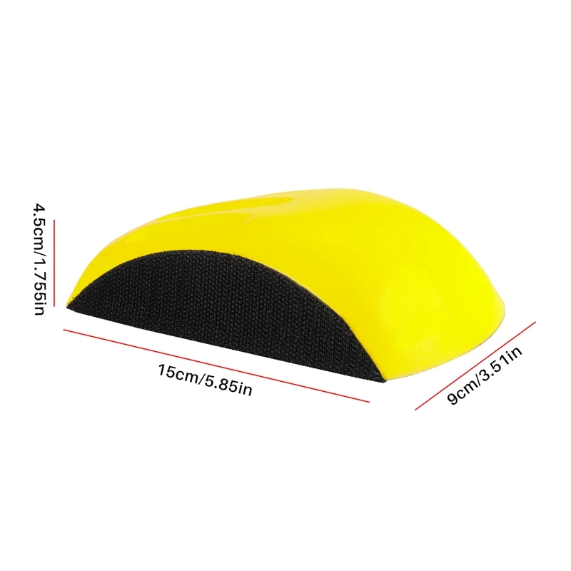 Hand Sanding Block For Hook & Loop Sandpaper Hand Pad Polishing Pad Abrasive Tools