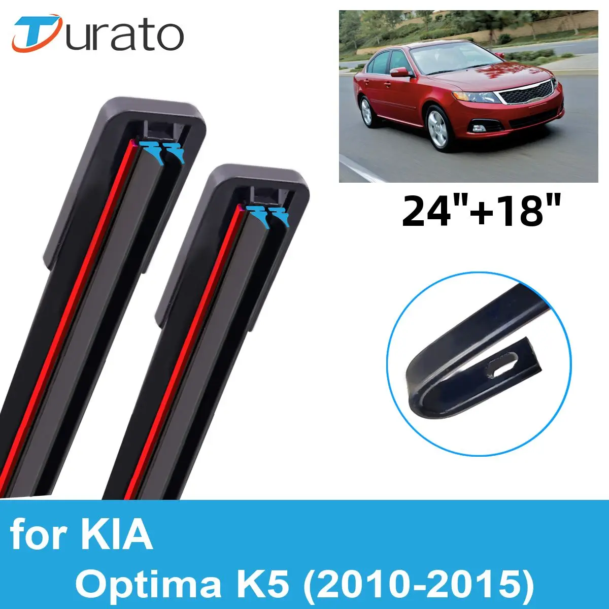 

Щетки стеклоочистителя 2 шт. для KIA Optima K5 2010-2015, лобовое стекло переднего ветрового стекла, двойные резиновые автомобильные аксессуары 2012 2013 2014 2015