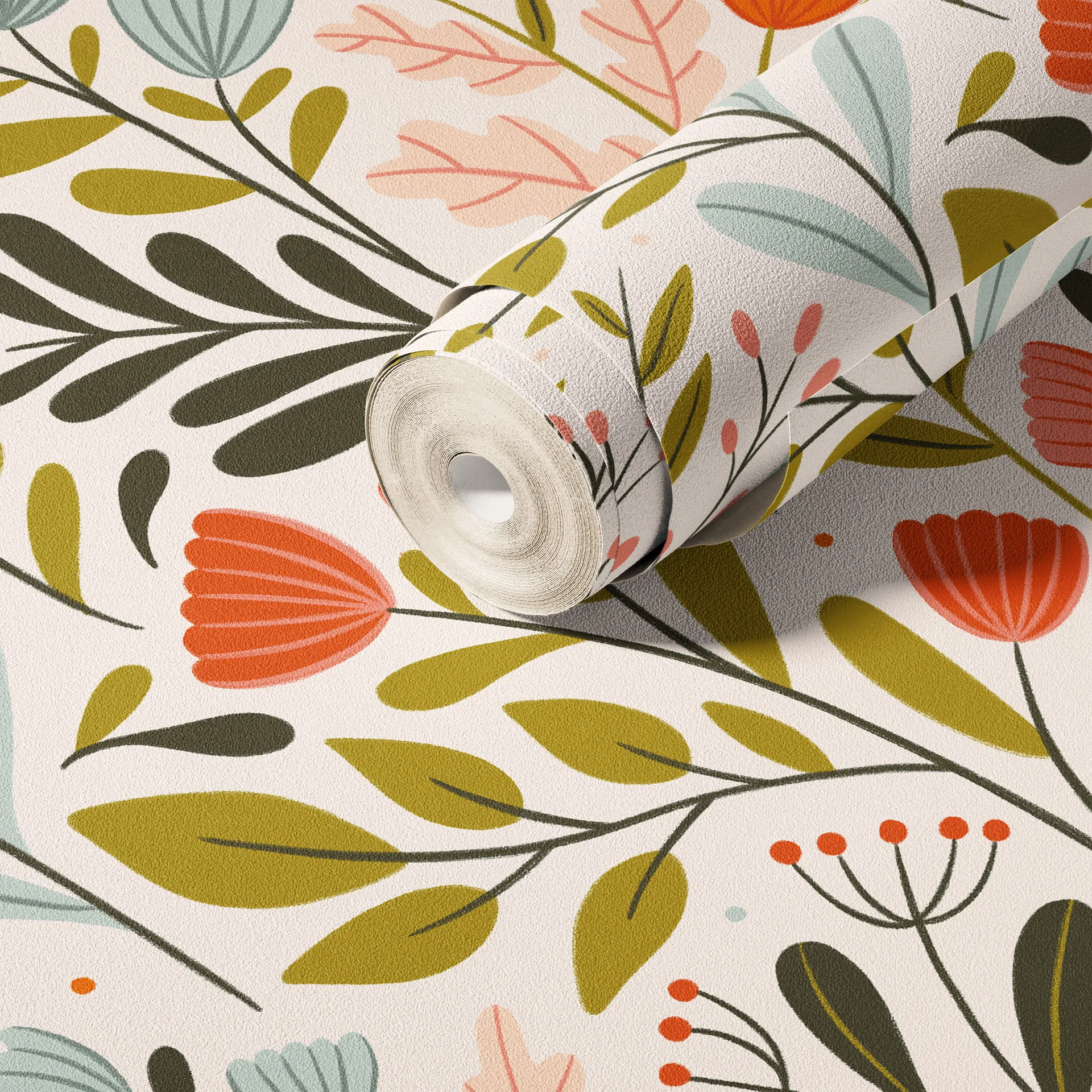 

Обои с цветами в богемном стиле, цветочные обои в стиле бохо, винтажные съемные ботанические контактные бумаги для домашнего шкафа